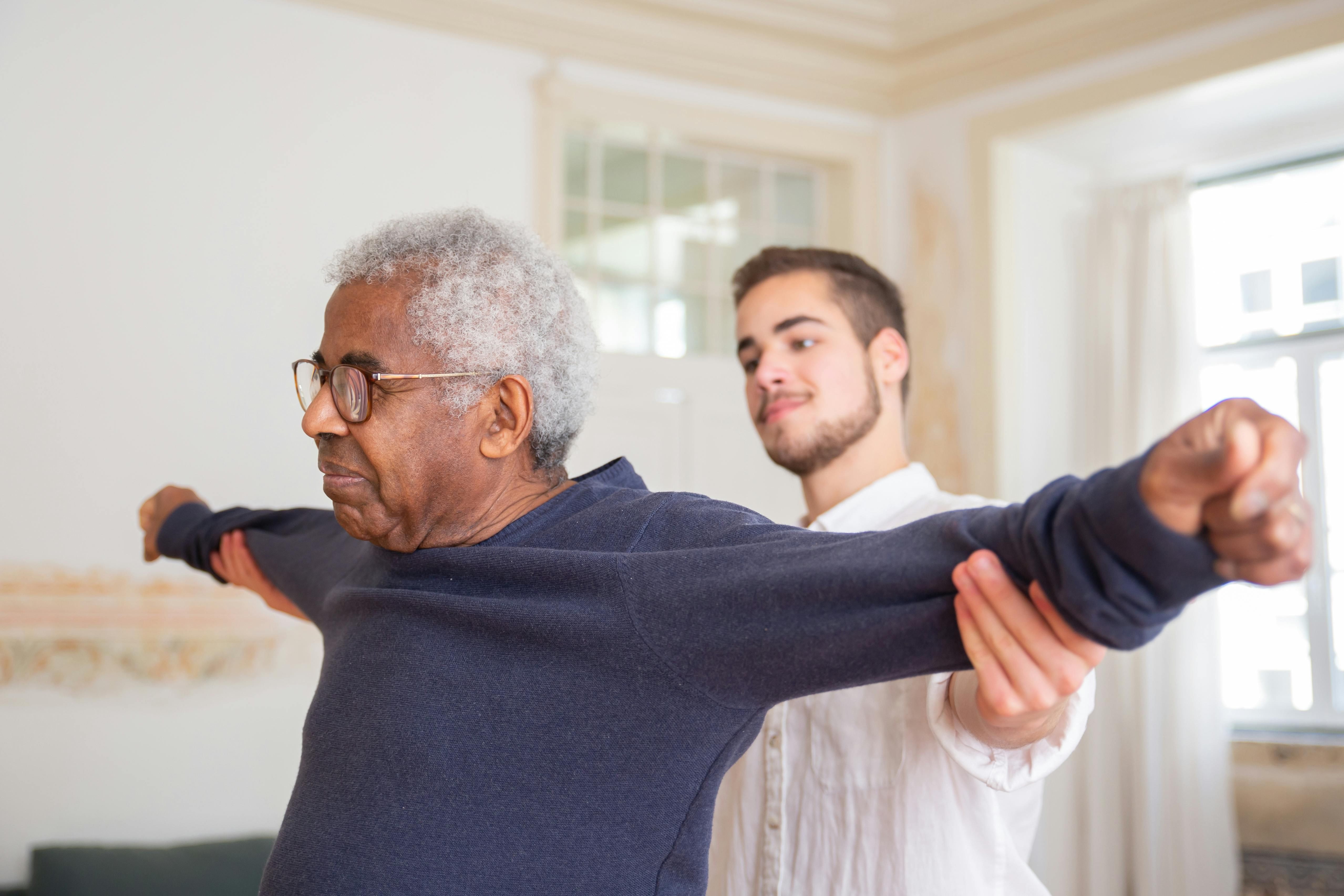 Resident in physical therapy session at The Waters of LaGrange