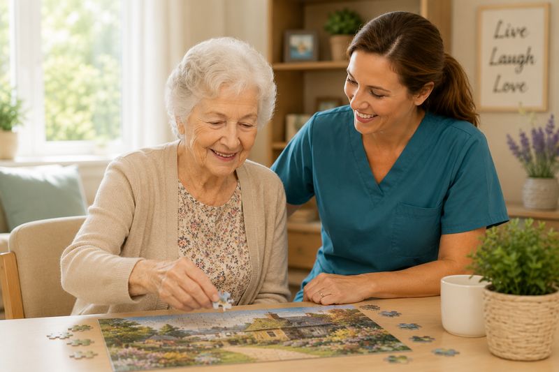 Memory care resident at The Waters of LaGrange